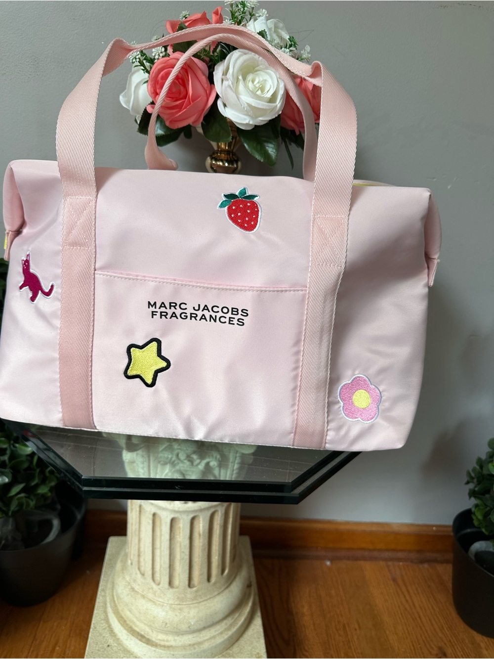 Marc Jacobs Pink Patchwork Weekender Tote - Picture 3 of 8